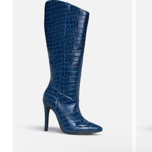 NWT Asymmetrical Stiletto Boots